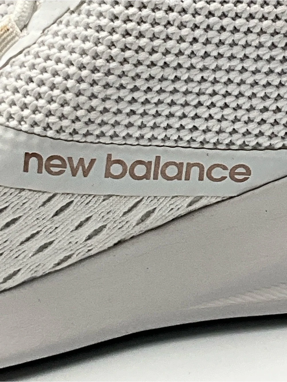 New Balance Sneakers Size 8D White with Beige Accents
